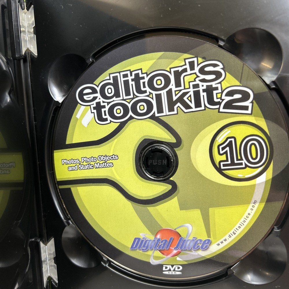 Digital Juice Editor’s Toolkit 1 & 2 Video Editing DVDs Tools Software Overlays