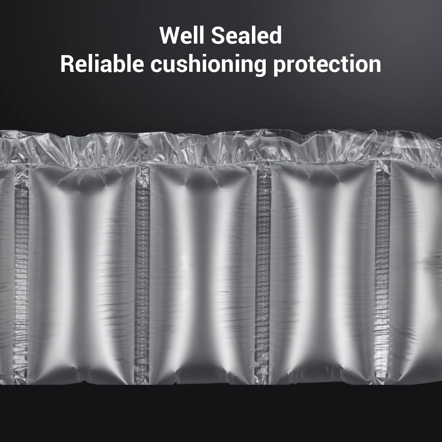 2 Pack Air Pillow Film Bubble Cushion Roll Wrap Packaging 3000pc 984ft x 4" x 8"