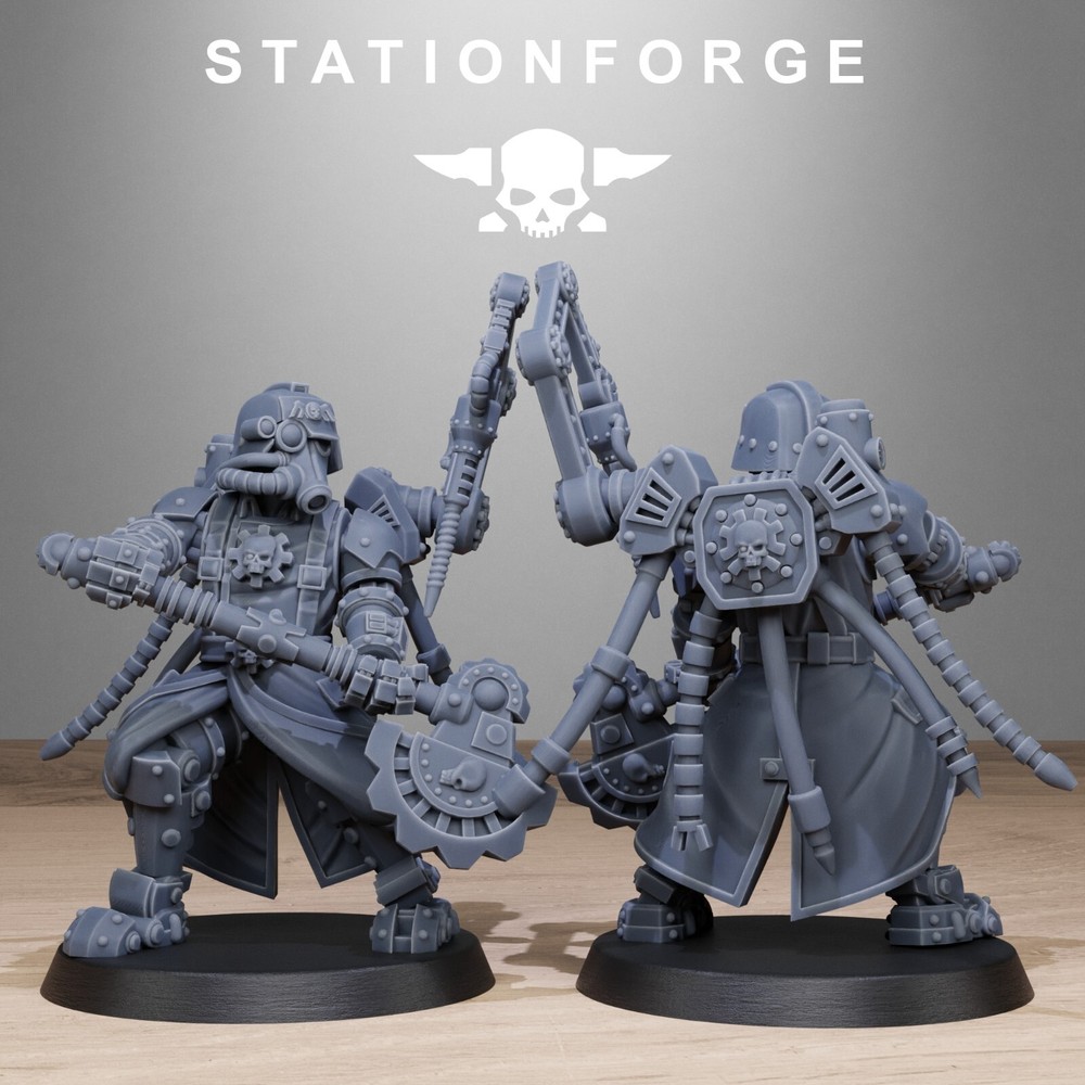 The GrimGuard Tech Engineers from Station Forge 32mm.