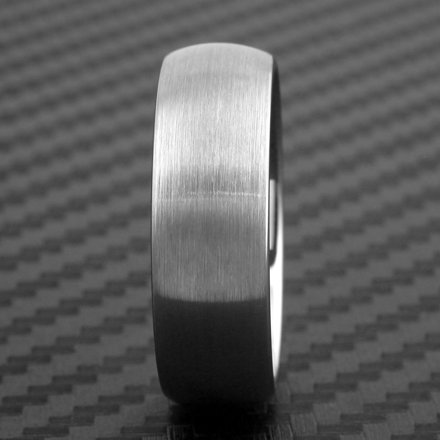 4/6/8mm Classy & Gorgeous Brushed Silver Tungsten Plain Wedding Band Ring