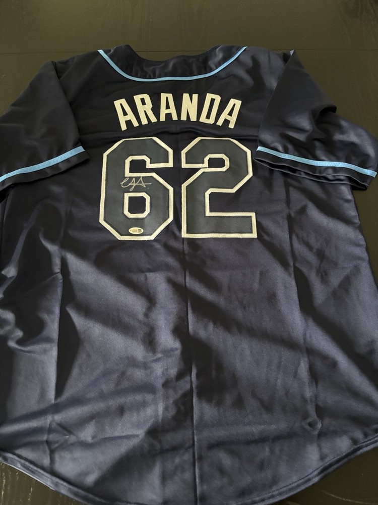 Rays Jonathan Aranda signed Jersey JSA Authentic