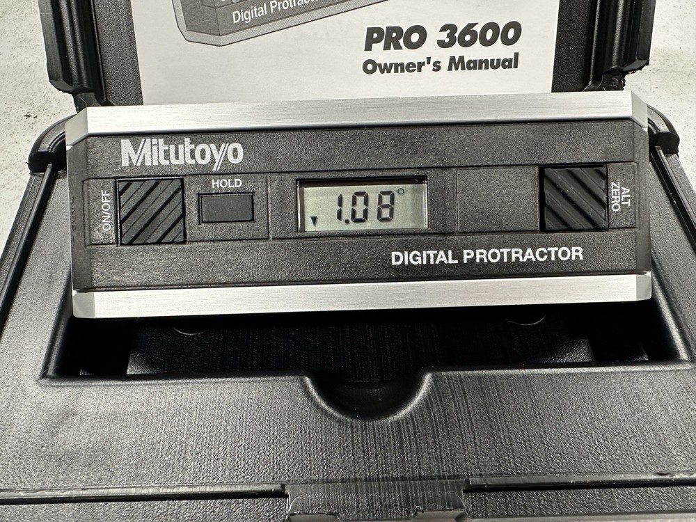 Mitutoyo 950-318 Pro 3600 Digital Protractor / Level