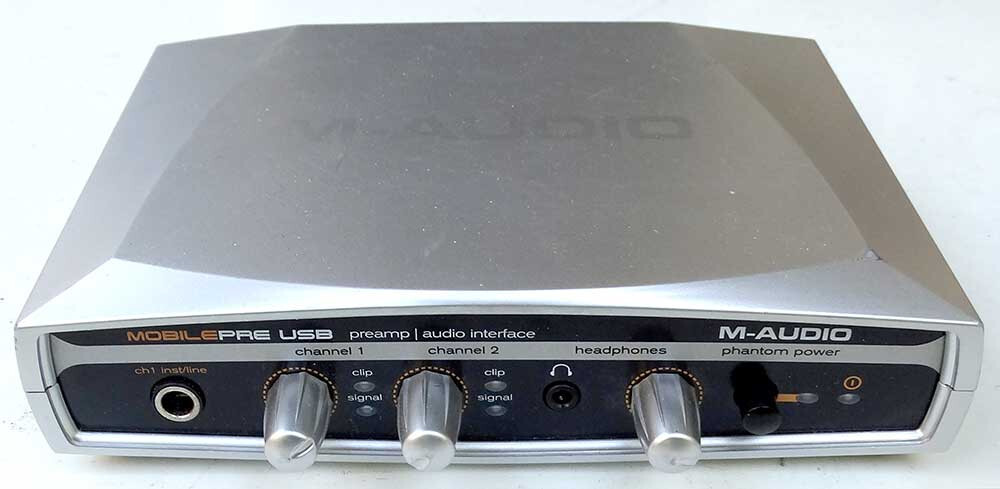 MobilePre USB Preamp Audio Interface M-Audio Mobile Pre Tested Working V 1.03