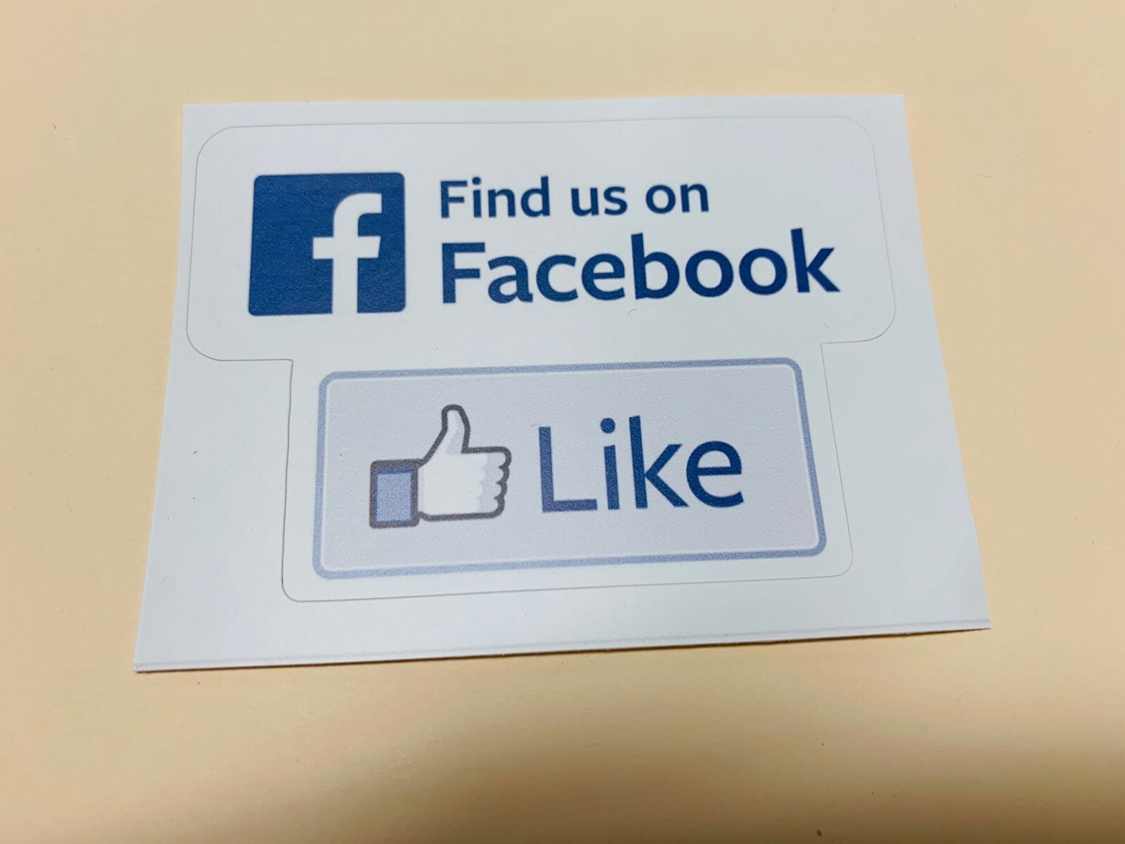 Like us on Facebook sticker