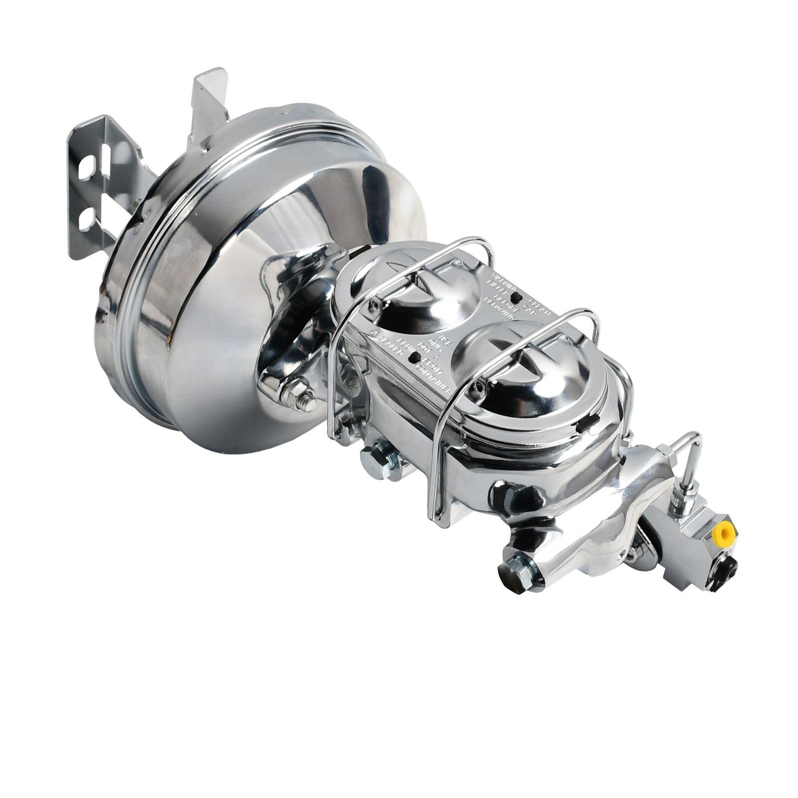 8" Chrome Power Brake Booster Conversion Kit Disc Drum For 1958-64 Chevy Impala