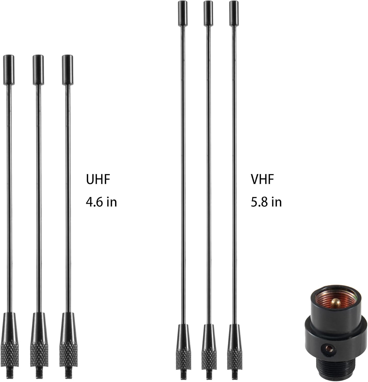 UHF VHF Dual Band 136-174MHz 400-470MHz Mobile Base Radio Antenna Ground Plan...