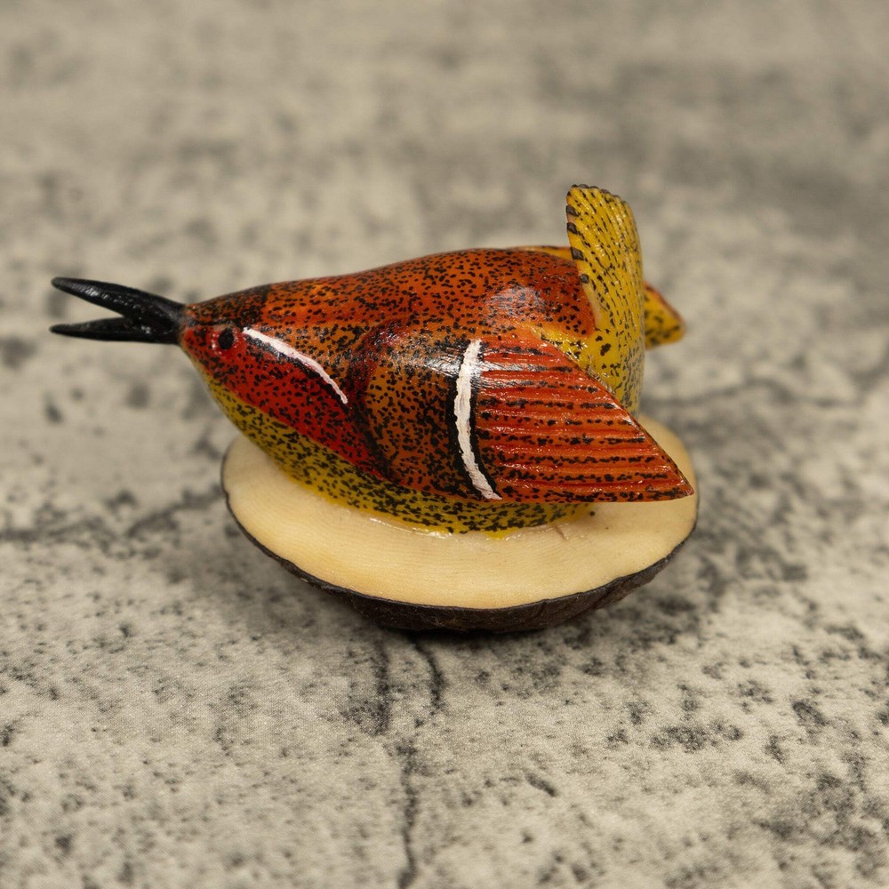Seed Eater Bird Tagua Carving
