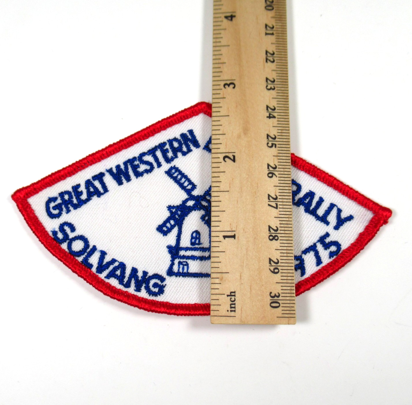 Great Western Bicycle Rally Solvang California 1975 Patch Vintage Sew On
