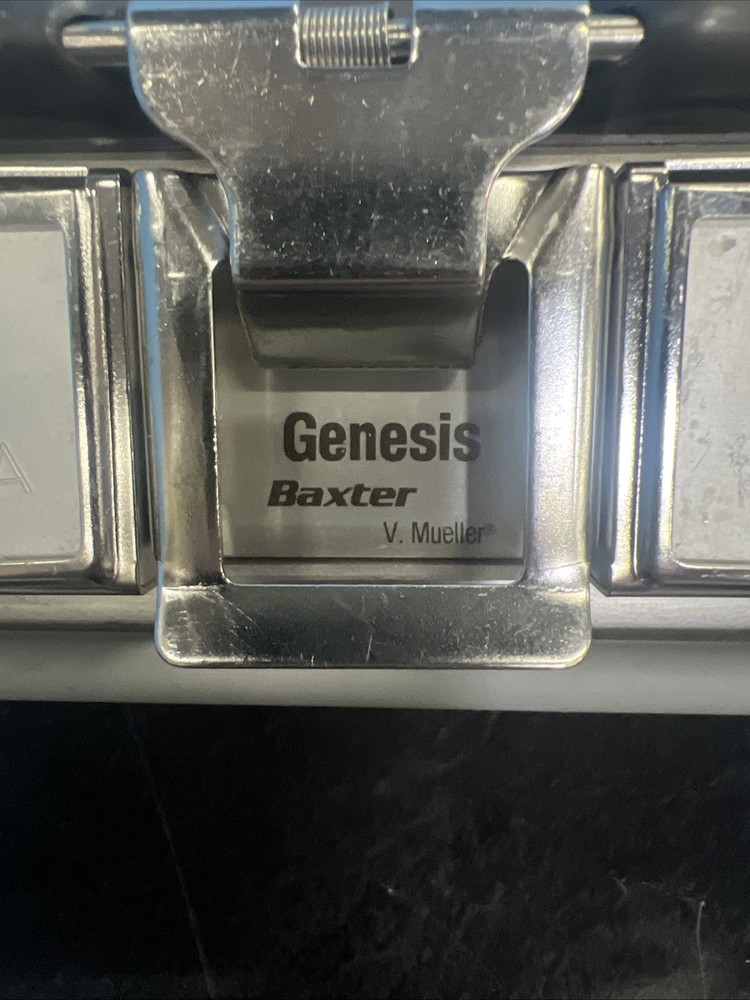 Baxter V. Mueller Genesis Instruments Sterilization Case  10” L 6”D × 3”H