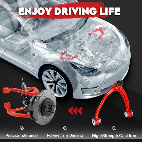 Front Upper Control Arm with Polyurethane Bushing Lower Ball Joints Suspension