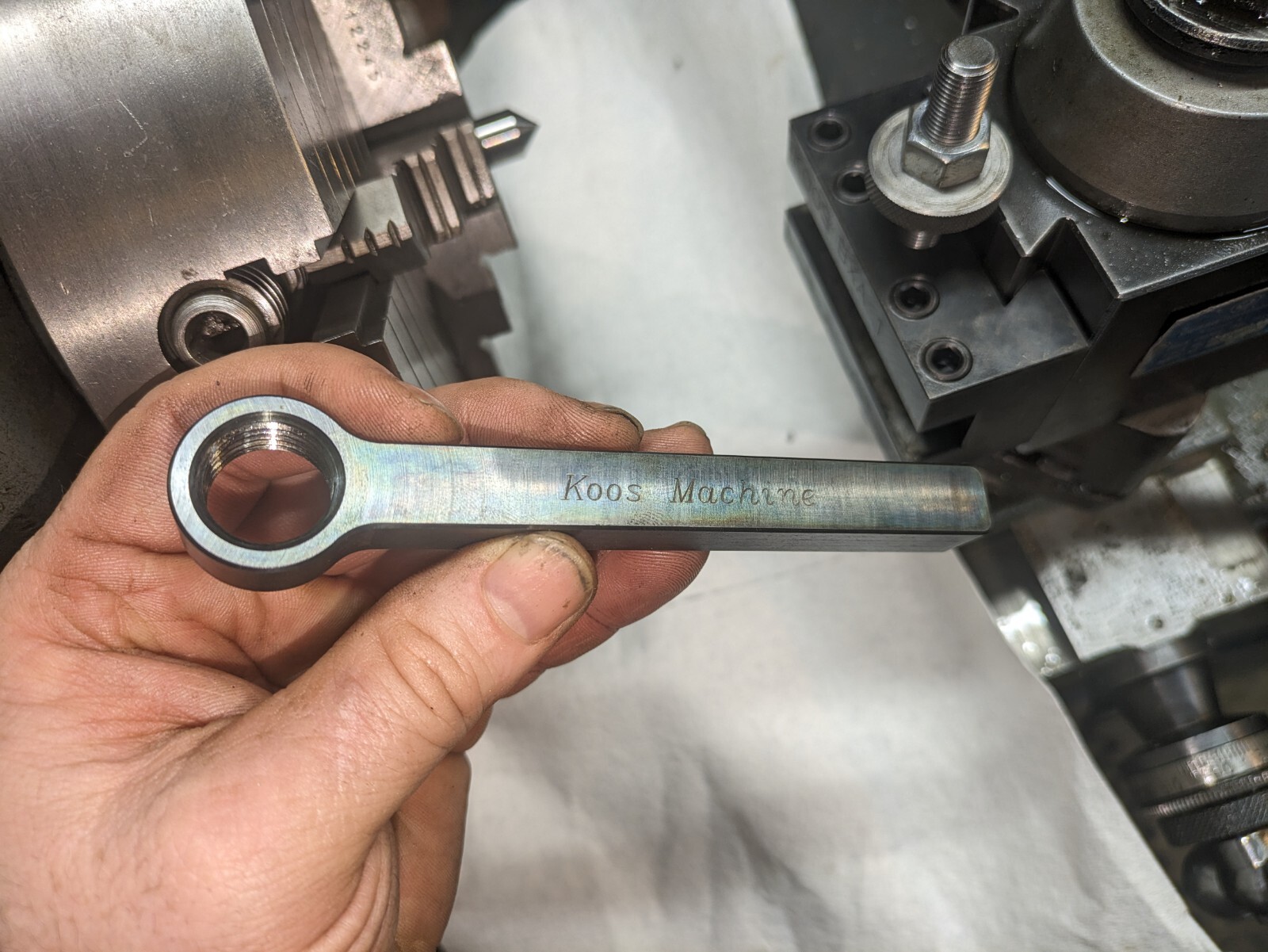 Dremel Lathe Tool Post Grinder Attachment 3/4-12 Thread A-36 Steel Made In U.S.A