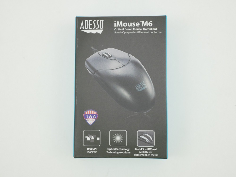 Adesso iMouse M6 3 Button Optical Mouse iMouse M6-TAA