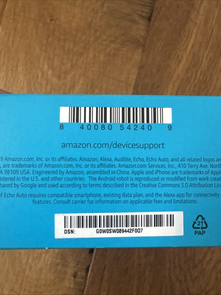 Alexa Echo Auto New In Box