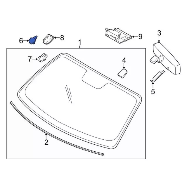 Genuine Ford Rain Sensor LU5Z-17D547-B