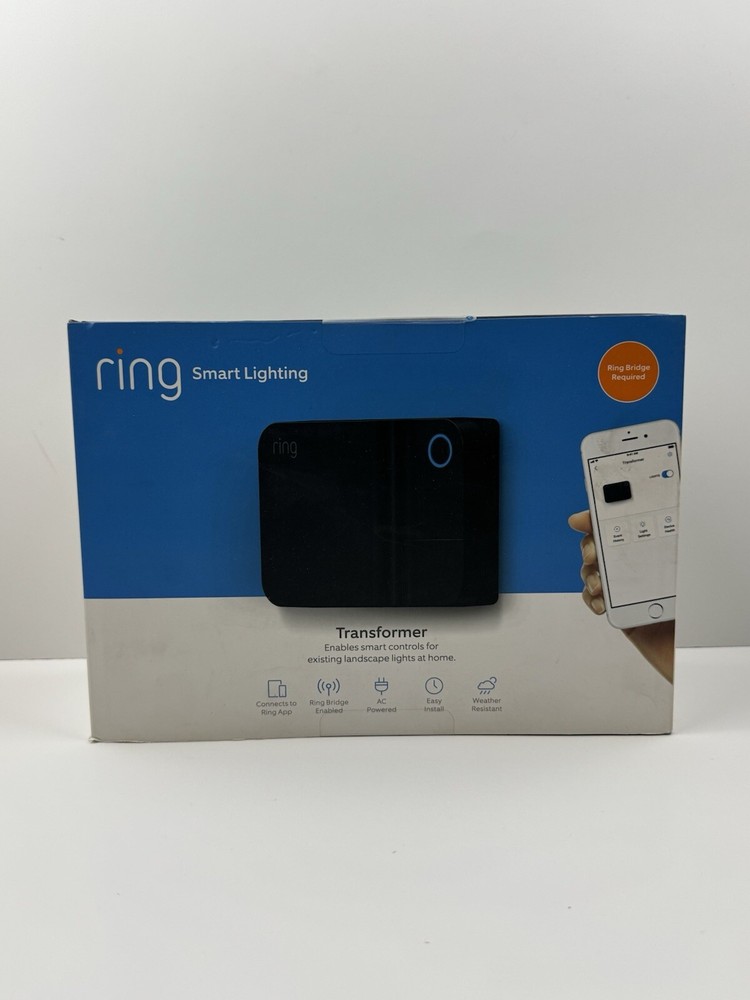 Ring Smart Lighting - Low Voltage Lighting Transformer  Black Bridge Required