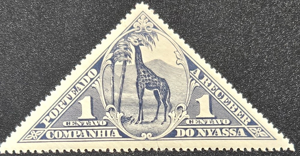Nyassa - 1911 Scott J2 Giraffe 1 Centavo Triangular Postage Due - Stamp