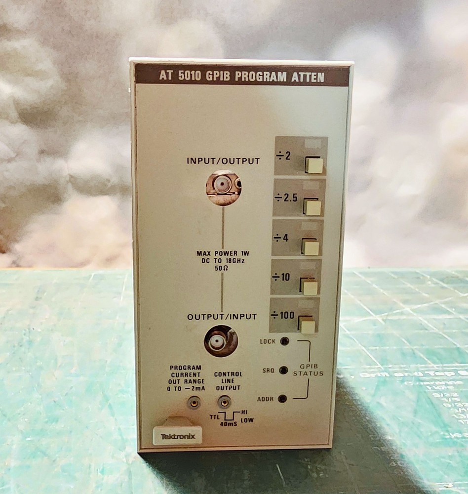 Tektronix AT5010 GPIB Programmable Attenuator – TM5000 Plug-In – Untested