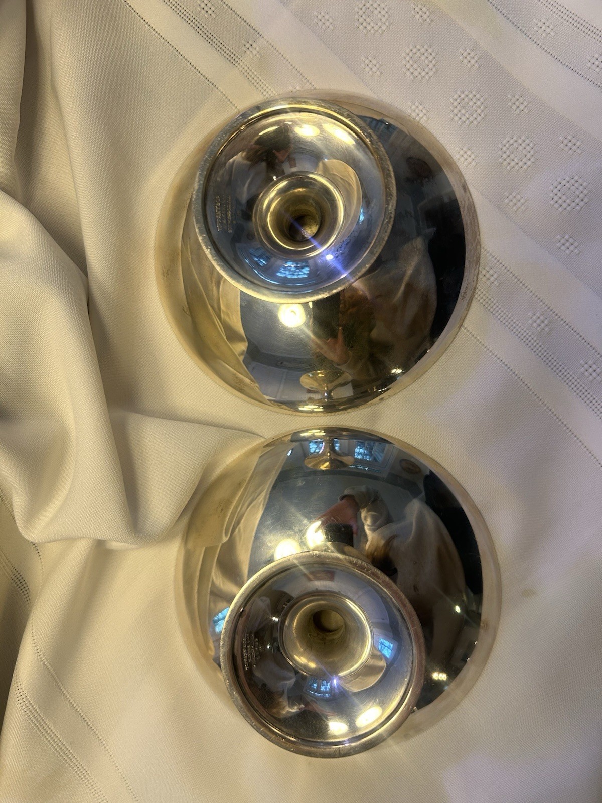 Tiffany & Co. Sterling Silver 1848 Pattern Pair of Bowls 1900-1940 Antique