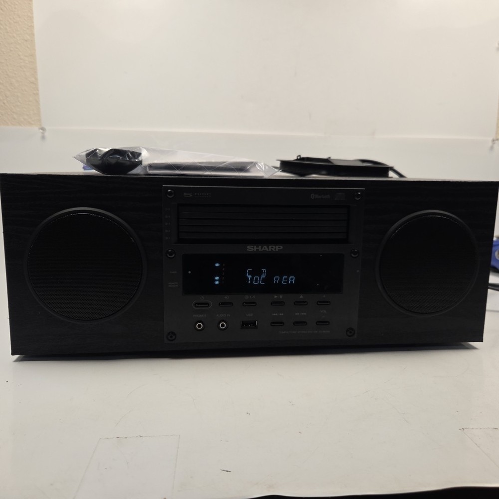 Sharp Compact Disc Stereo 5 CD Changer CD-BH350 AM/FM Bluetooth USB