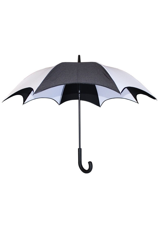 Funeral Procession Umbrella [BLACK/WHITE] Goth Emo Punk