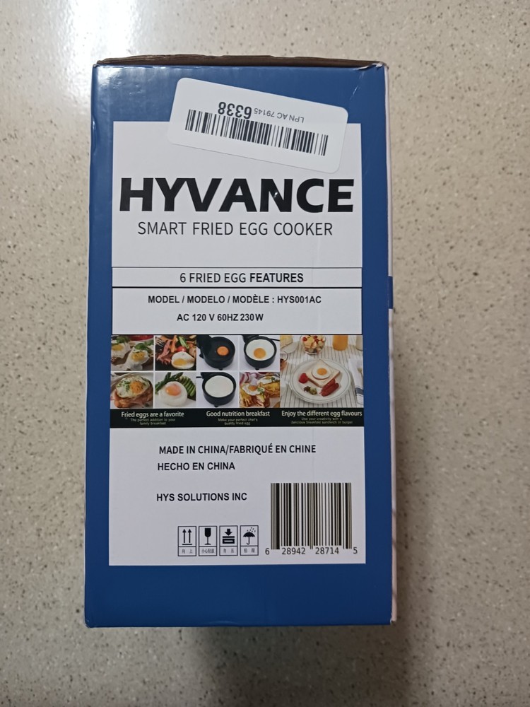 Fried Egg Cooker Smart Hyvance Automatic Non-stick 6 fried egg features