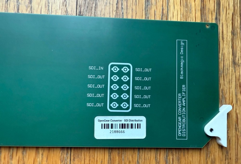 Blackmagic Opengear Converter SDI Distribution BMD-PCB172 Rev. A
