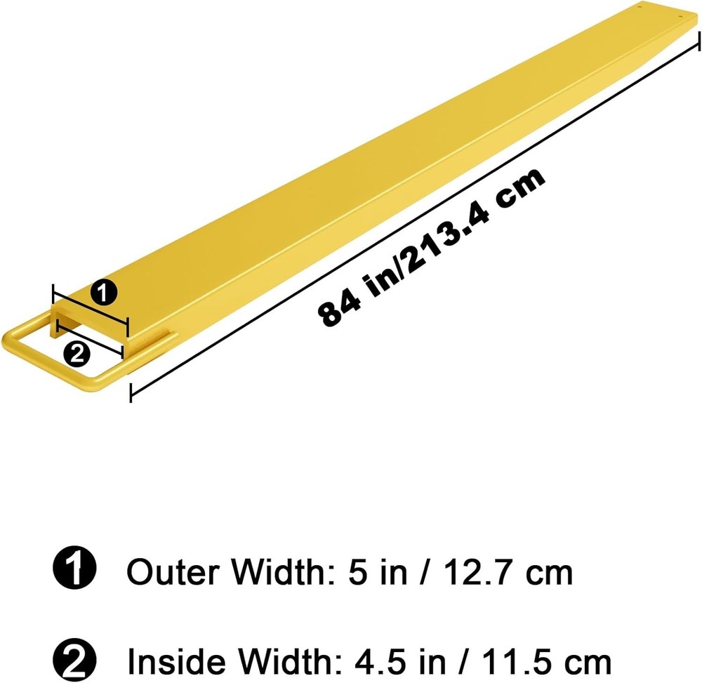 Forklift Extensions 84 inch Fork Extensions 4.5 in Width Pallet Fork Extensions