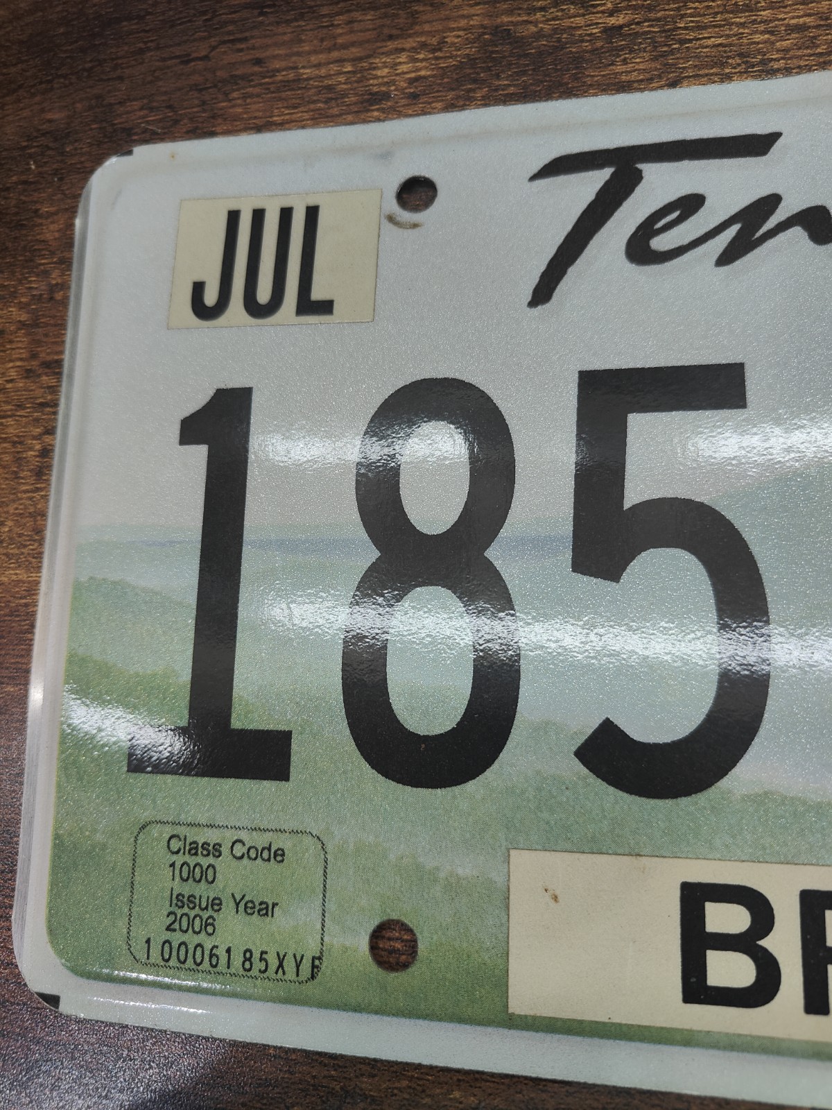 🟧Tennessee TN Tenn License Plate Tag 🟧 2011 11 185 XYF Bradley County