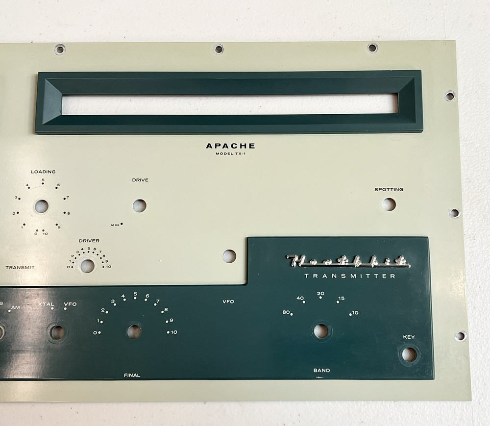 Vintage Heathkit Apache TX-1 Faceplate Great Condition
