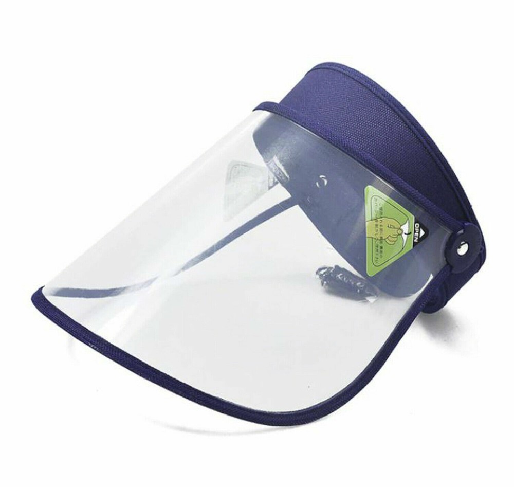 4 Pack Adjustable & Reusable Flip Up Face Shield Visor, up & down movement.
