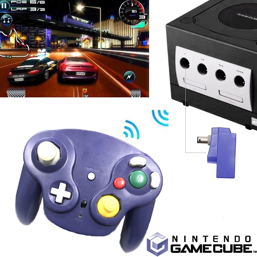 Wired/Wireless GameCube Remote Gamepad Controller for Nintendo NGC GC Console