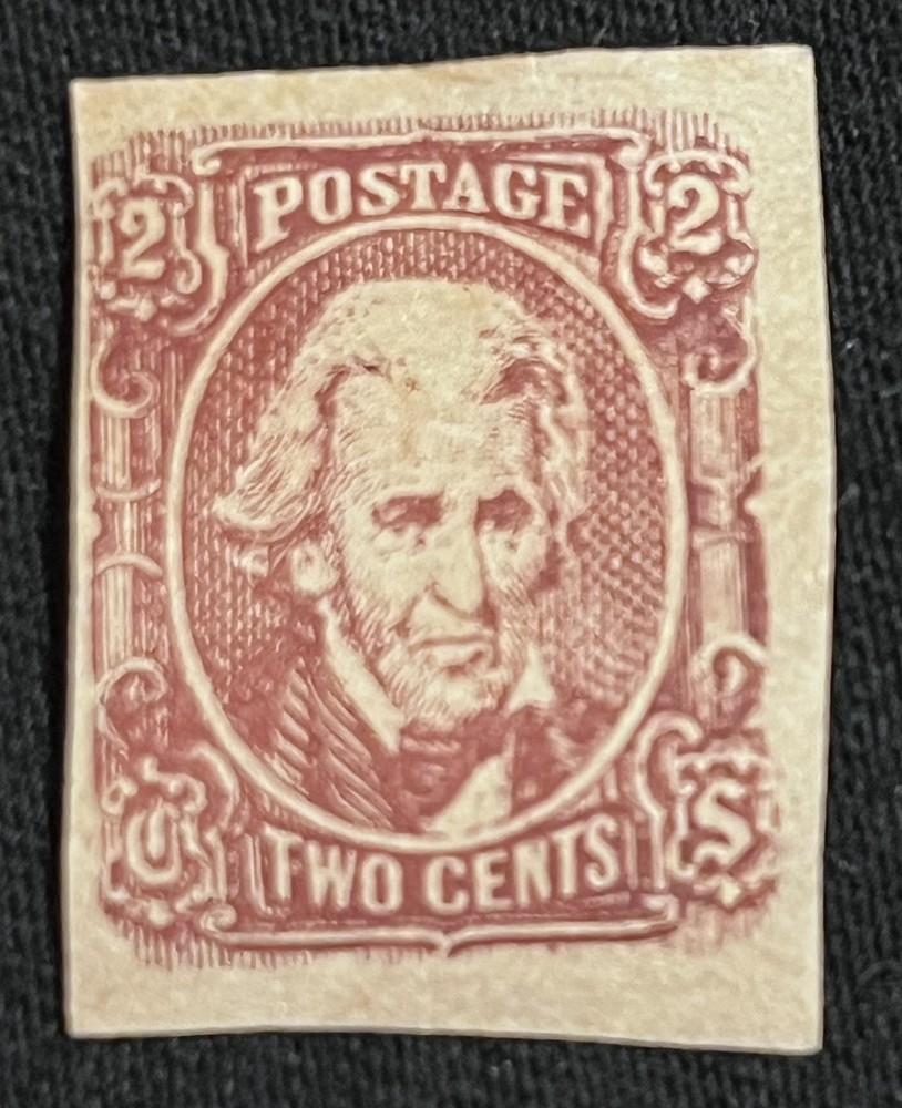 CSA #8 CHOICE XF Mint NH - 2c Red Brown