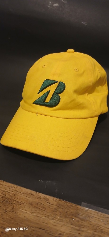 BRISGESTONE YELLOW GOLF HAT