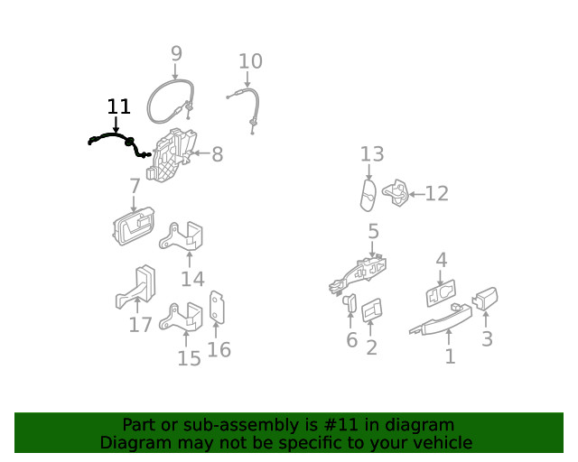 Genuine Lock Cable LR013916