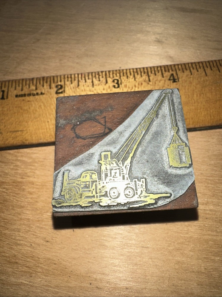 Printing Block ( Old Crane )  Print Block