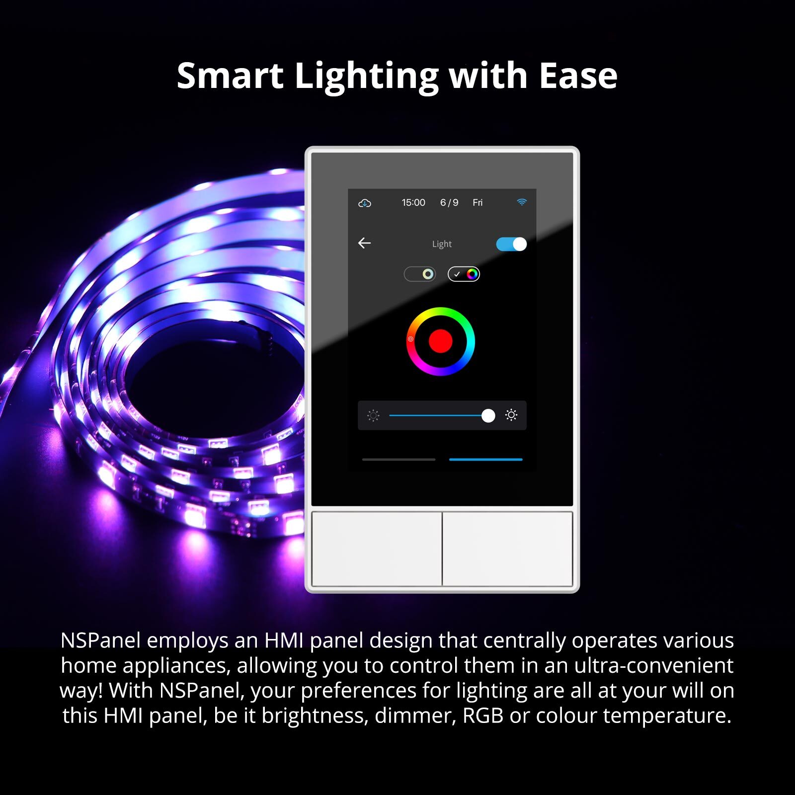 SONOFF NSPanel WiFi Smart Scene Wall Light Switch Touchscreen Smart Home Control