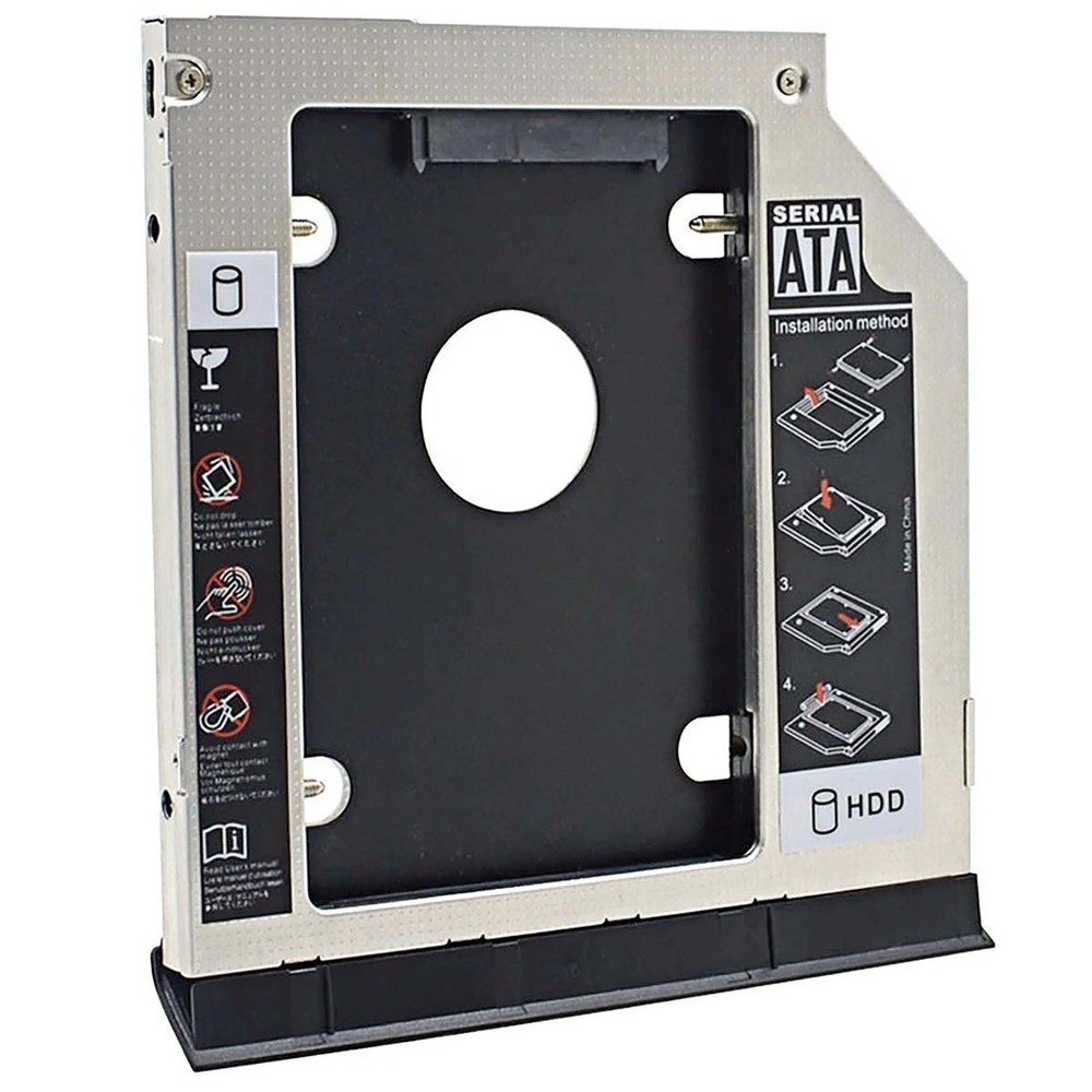 Caddy HDD SSD Player DVD CD SATA 3.0 Dell E6320 E6420 E6520 E6430 E6530 9.5mm_