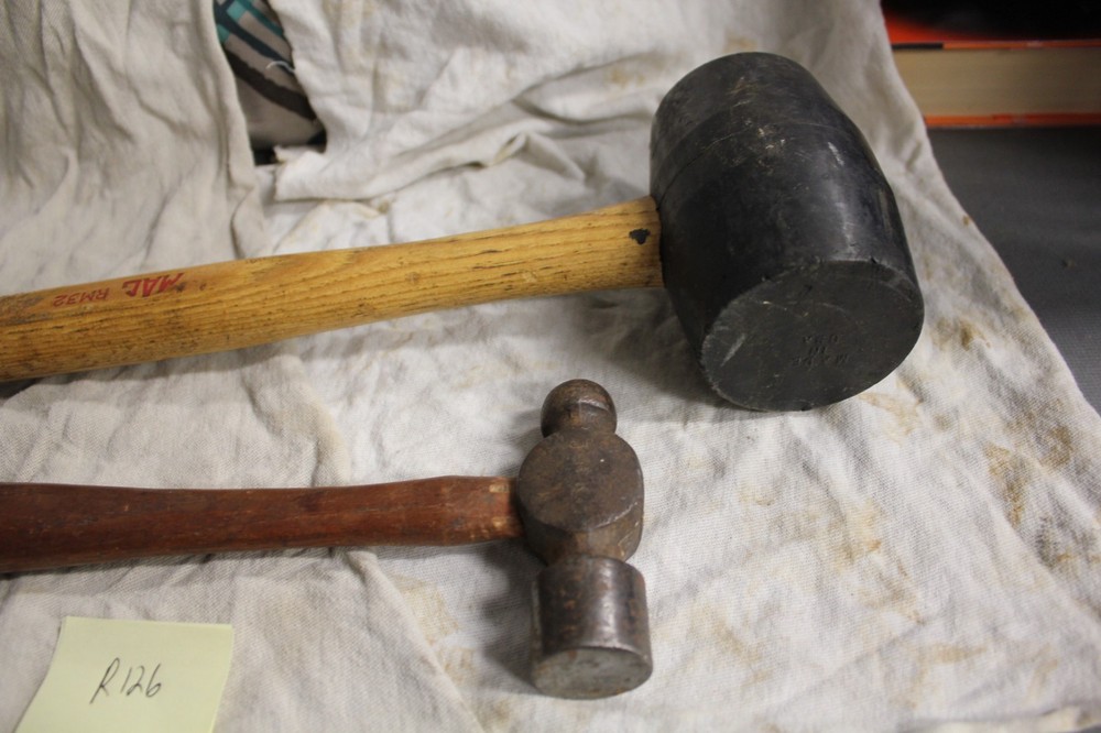Mac Tools Rubber Mallet RM32 & Ball Peen Hammer