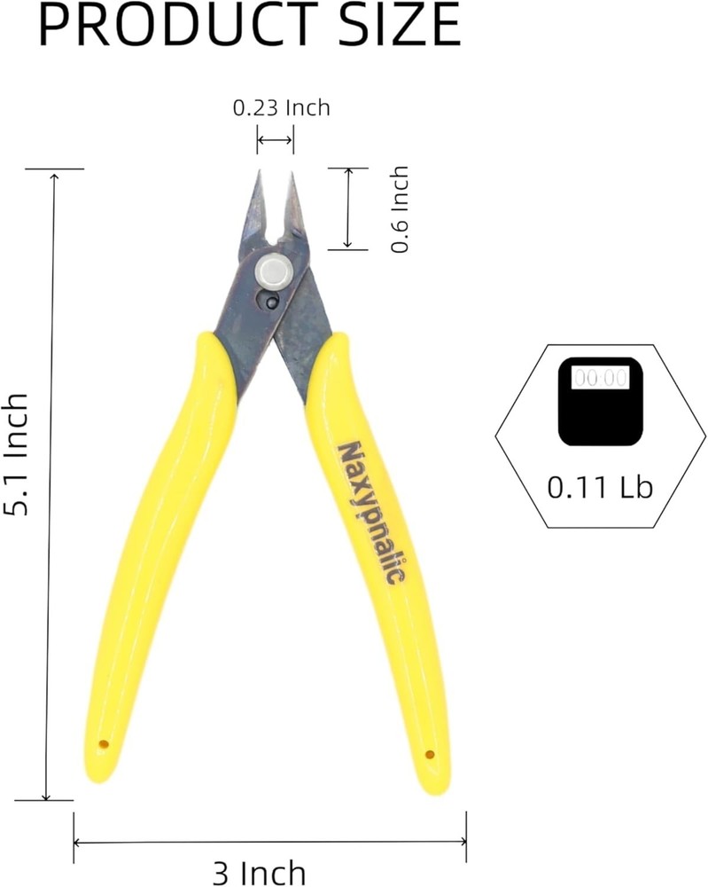 5 Inch Micro Wire Cutter - Precision Electronics & Jewelry Cutting Tool