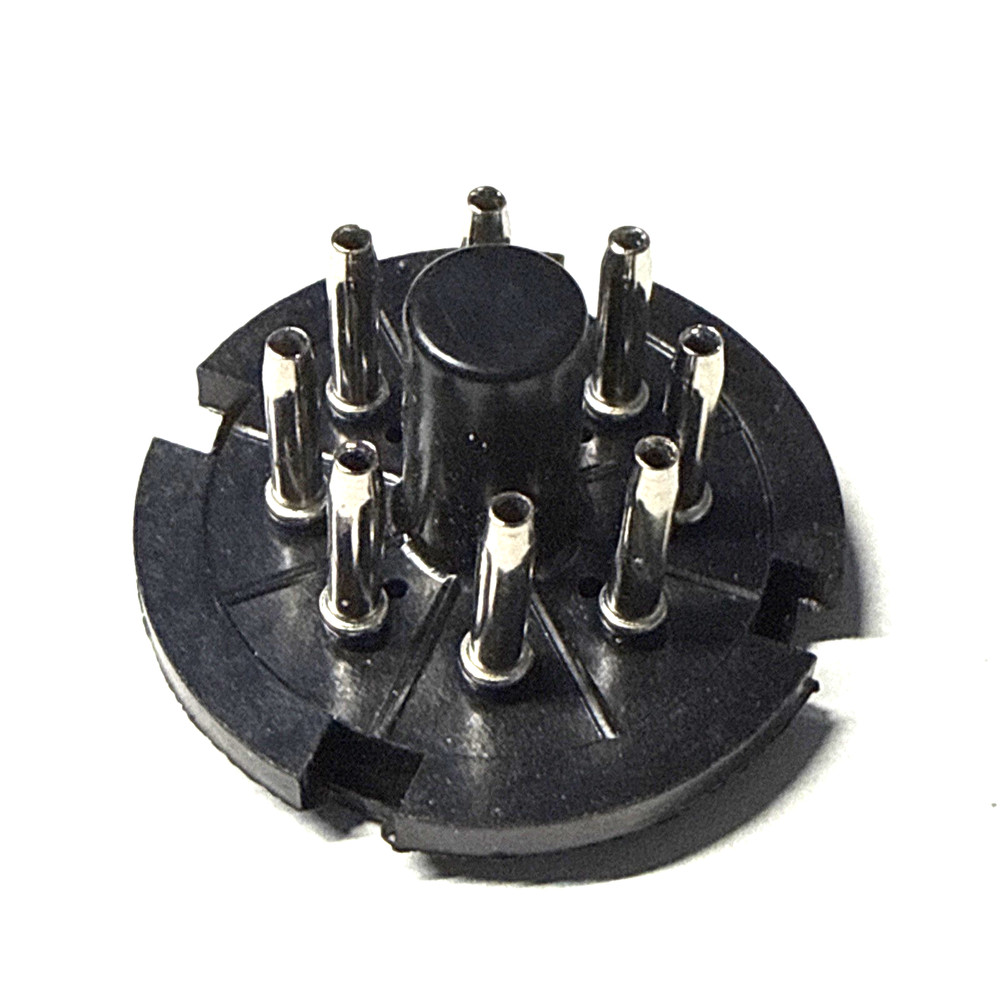 1 pcs bakelite 8 pin - octal tube base power plug