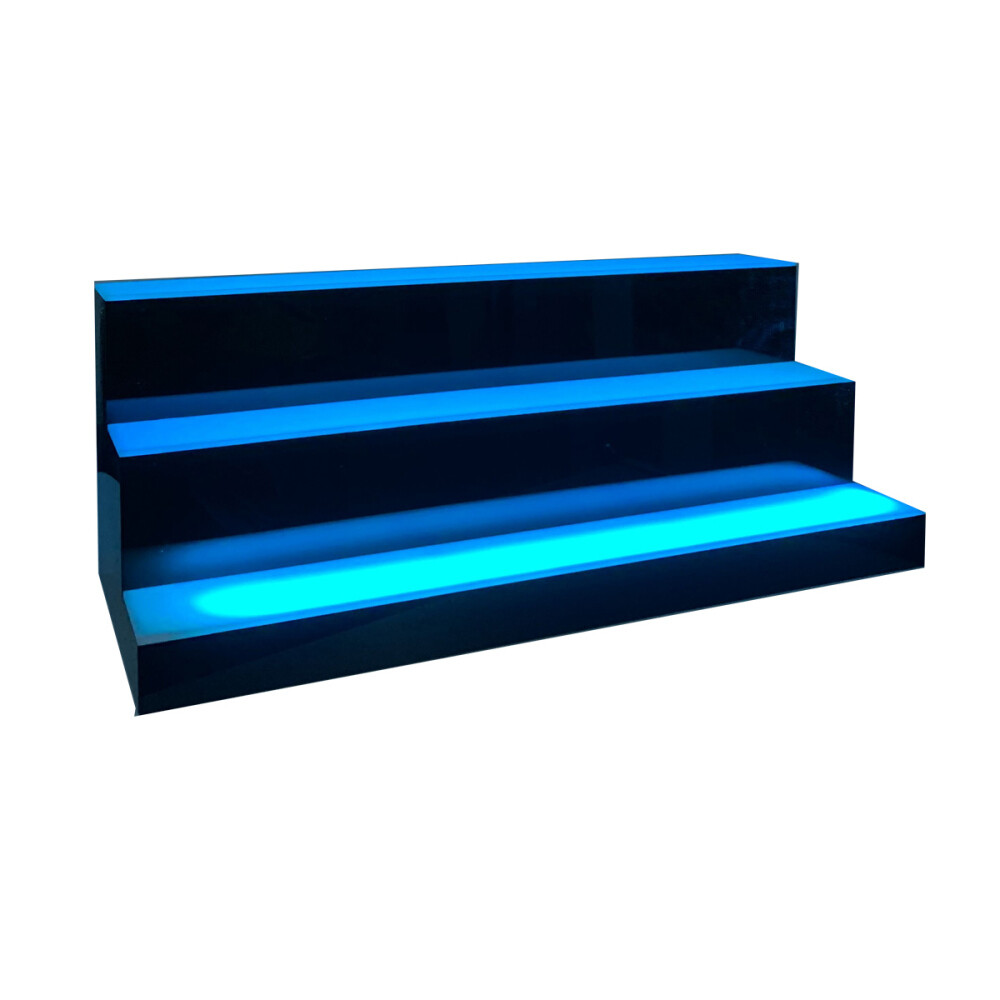 31"MultiColor LED Lighted Liquor Bottle Display 3 Tier for Home Commercial Bar