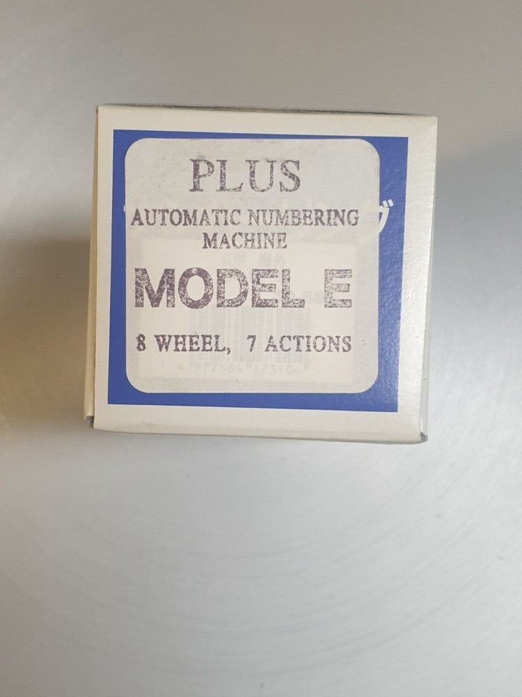 Vintage PLUS Numbering Machine Model E Made in Japan