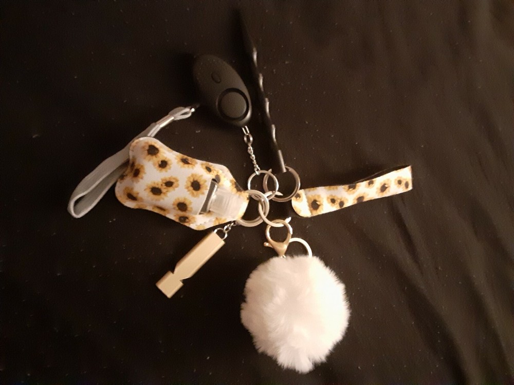 self defense key chain multi color