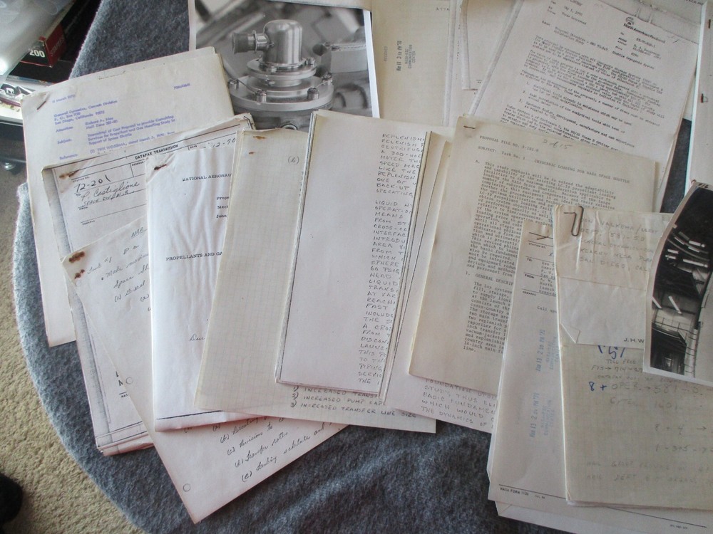 NASA SPACE SHUTTLE ROCKWELL GENERAL DYNAMICS PROPELLANT/CRYOGENICS PROPOSAL++