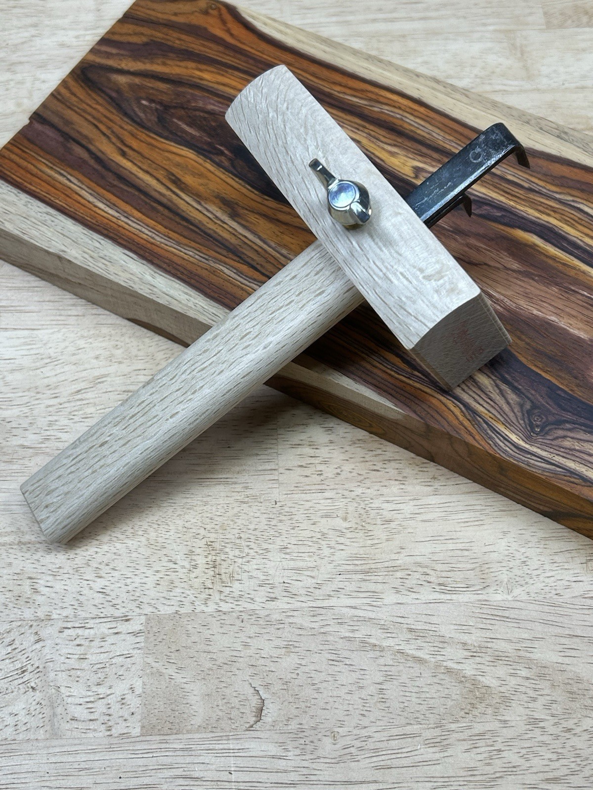 Japanese Marking Gauge (Kebiki).  Japanese White Oak.  New Old Stock.