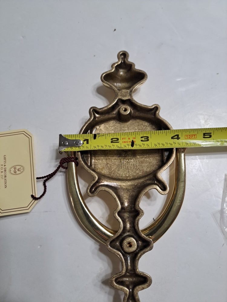 Solid Brass Door Knocker With Engraving “Jones”