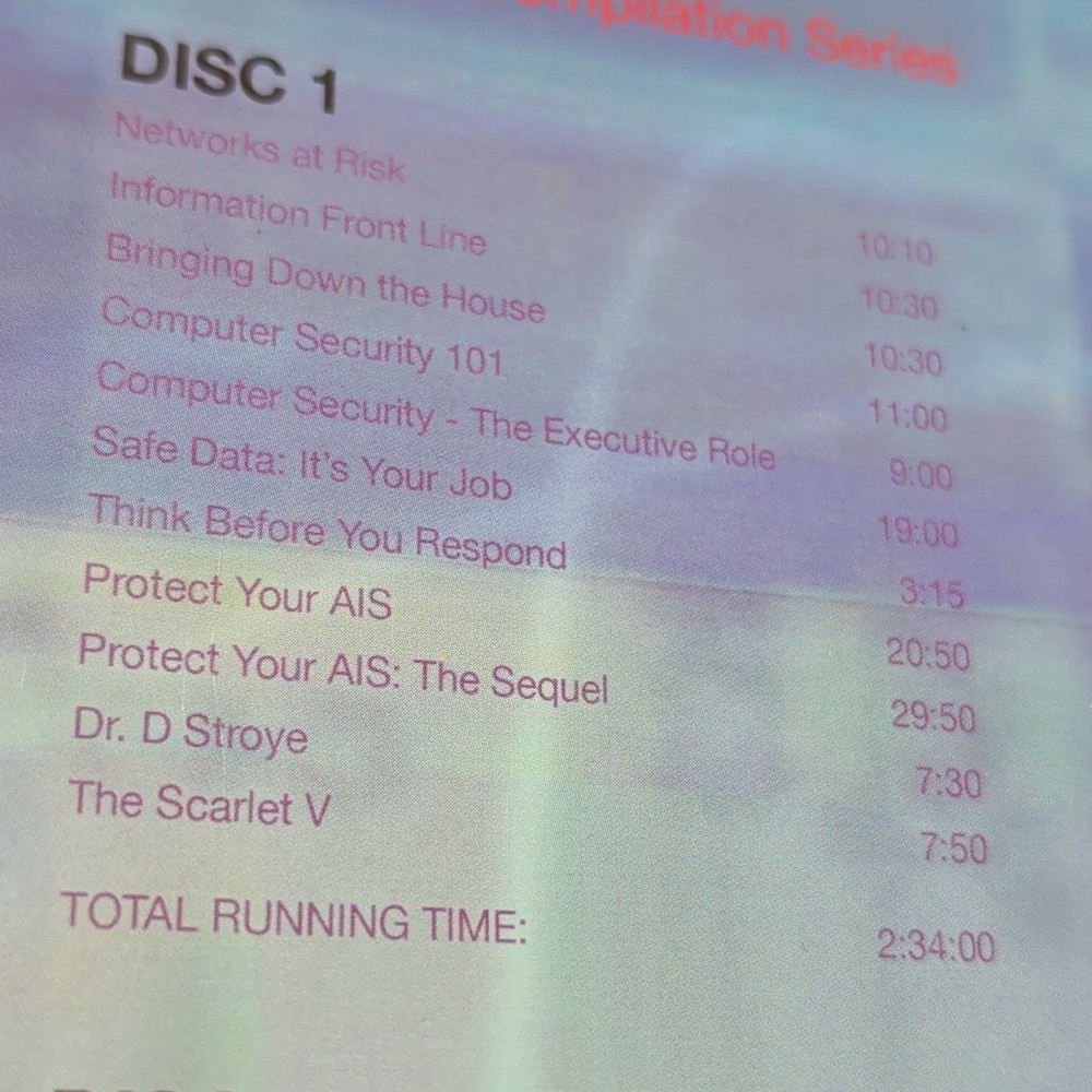 Information Assurance Compilation 2 Dvds DOD Defense Cyber security Enterprise