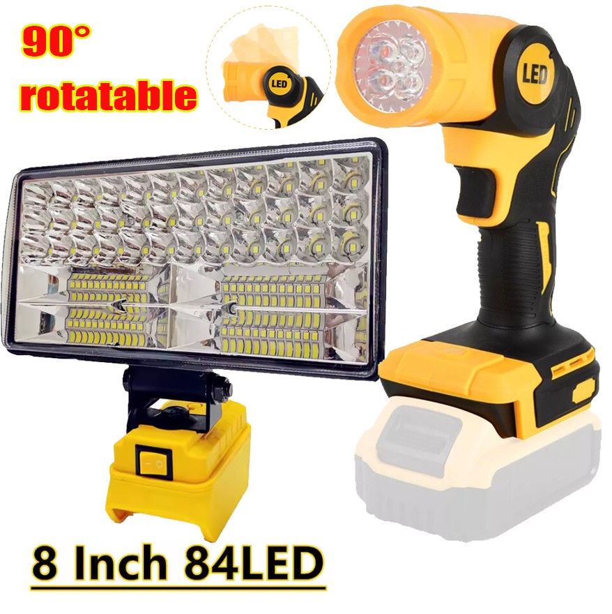 For DeWALT LED 20V MAX Cordless LED Pivoting Work Light Flashlight TOOLS