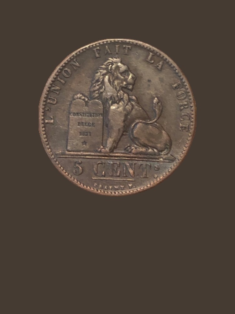 1848 Belgium 5 Centimes coin