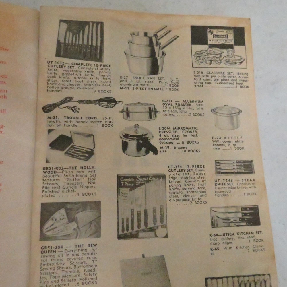 Red Stamp Premium Catalog 1952 National Gift Seal Denver CO Knapp Monarch Salem